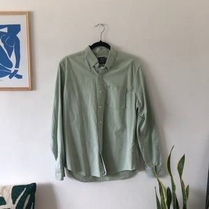 UO Light Green Button Down